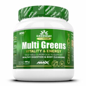 AMIX Nutrition - GreenDay ProVEGAN MultiGreens Vitality&Energy orange 300g - Superfood 120545927 - Amix Nutrition