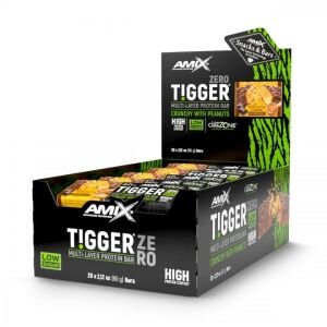 AMIX Nutrition TIGGER Zero bar 20x60g - peanut butter-caramel 120546036 - Amix Nutrition