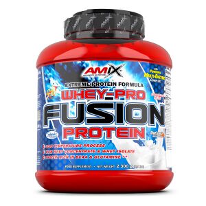 AMIX Nutrition - WheyPro FUSION protein 500g / 1000g / 2300g / 4000g - 2300, Strawberry - Tejsavó Fehérje, eper 146890678 - Élelmiszer & Ital