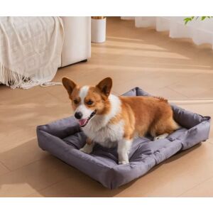 Graues Hunde- und Katzenbett 120546616 - Schlafplatz für Hunde