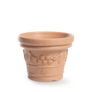 Decora Terrakotta Virágtartó Dombormintás 35 cm 120548564 - Kert