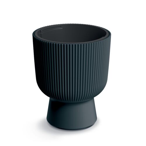 Milly Design Kaspó Antracit 39 cm Bordázott 120548941 - Prosperplast