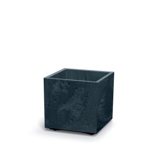 Sierra Square Beton Hatású Kocka Virágtartó - Antracit - 38,5 cm