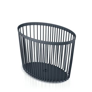 Clubo Dekoratív Tárolókosár Antracit 55L