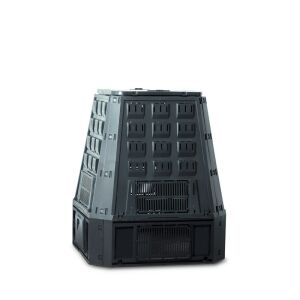Compostor de grădină modular Evogreen 630L negru, vedere din față - Prosperplast Compostatoare