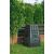 Compostor de grădină modular Evogreen 630L negru, în grădină