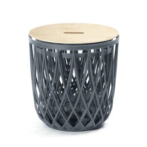 Uniqubo Multifunkciós Kerti Ülőke Szett Antracit Fa Tetővel