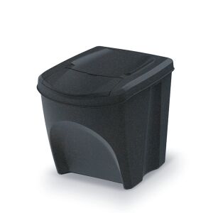 Sortibox 4 Darabos Szelektív Hulladékgyűjtő Rendszer Szett 4x25l Antracit