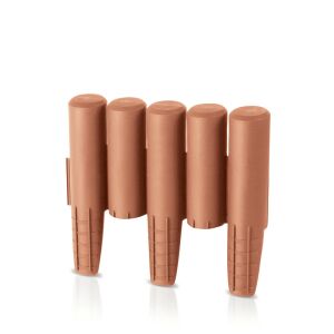 IPAL5 Kerti Szegélypaliszád, 270 cm, Terrakotta, 4 db - Ágyásszegély