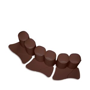 IPAL6 Műanyag Kerti Szegély Barna 3,02m