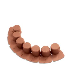 Bordură de grădină flexibilă Prosperplast IPAL7, culoare teracota, 405 cm lungime - Borduri gradina