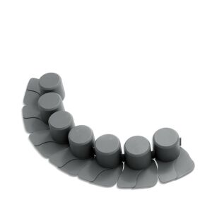 IPAL7 Műanyag Kerti Szegély Szürke 405 cm Hajlítható