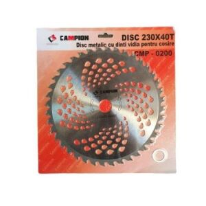 Champion 230 mm-es fém tárcsa 40 vídia foggal fűnyíráshoz - DDT