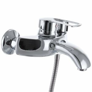 Szilumin kádcsaptelep ARMATA HANSBERG 009 EURO, króm kivitel, egykaros, kézi zuhannyal - Nonbrand Csaptelep