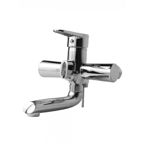 FLEKO FZ066A-401 kádcsaptelep, króm, rozsdamentes acél, egykaros, kerámia patron, fürdőszoba csaptelep - Fleko