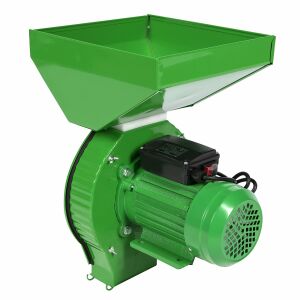 Kis Gazda gabona- és csutkadaráló, 3,9 kW motor, 20 kalapács, 4 szita, zsák, csavarhúzó és kefe, nagy tartály, 320 kg/h - Baromfi