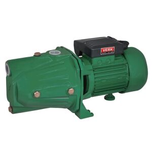 Verk VJP-100B önfelszívó vízszivattyú, 750W, 2400L/h, zöld, elektromos szivattyú kertre, öntözésre, víznyomás növelésére - Öntözés