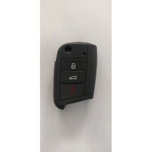 Silikonowe etui na kluczyki VW Golf 7/ Jetta, Skoda Octavia 2013-, Seat 2013-, bez logo - Czarne 126824991 - Pojazd i części
