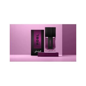 Автомобилен освежител за въздух ADBL Spirits Miss, 30ml, розова бутилка с черен капак, на розов фон - ADBL