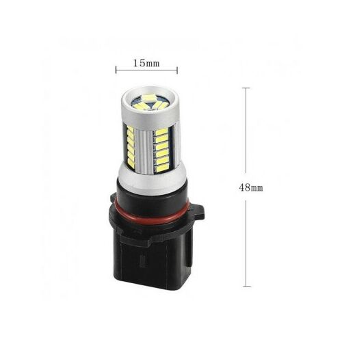 LED žiarovka do auta P13W, 30 SMD 3014, 12/24V, biela, priemer 15mm, dĺžka 48mm