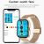 Okosóra, SmartWatch Y13, Bluetooth hívás, fizikai aktivitás és pulzusmérő, kalóriaégetés követése, véroxigénszint-mérés, vérnyomásmérő, alvásfigyelő, lépésszámláló, vízálló 3ATM, Android és iOS kompatibilitás, stílusos megjelenés, fém karkötő + szilikon szíj, arany 120571089