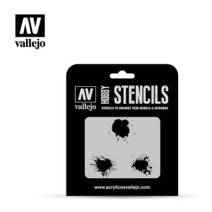 Vallejo Stencil - Festékfoltok Sablon - 1:35 143194880 - Rajzsablon