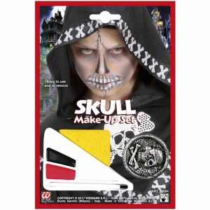 Halloween Koponya Arcfesték Készlet - Fehér, Fekete, Pink 143192989 - Arcfesték