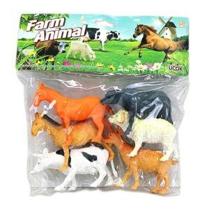 Farm Állatok Gyűjtemény - 6 db Műanyag Figura