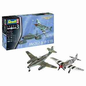 Revell Combat Set Me262 & P-51B 1:72 model samolotu (03711) 143170560 - Revell Model, makieta