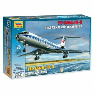 Zvezda Tupolev Tu-134B 1:144 makett repülő (7007) 144671986 - Kreatív & Építő játék