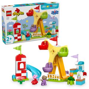 LEGO® DUPLO® Wesołe miasteczko 10453 139617527 - Interaktywna gra dla dzieci, LEGO DUPLO, Indiański namiot, Gra rozwojowa dla małych dzieci, Interaktywny pluszak i Plusz