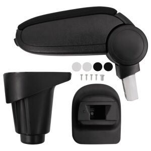 vidaXL autó karfa fekete 14x35x(37-53) cm ABS 120573623 - Autós könyöklő