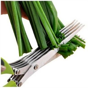 Kräuterschere aus Edelstahl – für Schnittlauch, Petersilie, Basilikum und alle anderen schneidbaren Kräuter 120580139 - Küchenaccessories