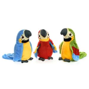 Beszélő aranyos plüss papagáj