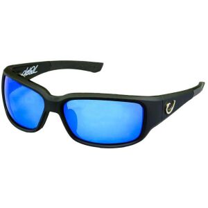 MUSTAD HP POLARIZED SUNGLASSES - BLACK VENTED FRAME, SMOKE LENS WITH BLUE REVO 120581468 - Férfi napszemüveg
