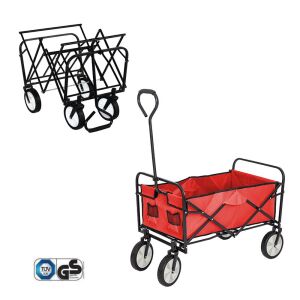 Zusammenklappbarer Garten-Strandwagen rot