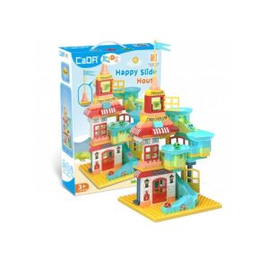 CaDA C31003W Happy Slide House jucărie de construcție cu cutie, compatibilă cu alte mărci - Jocuri de constructie - Lego