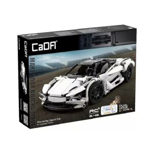 CaDA C51305W Storm Športové auto na diaľkové ovládanie, stavebnica, v krabici - CaDA
