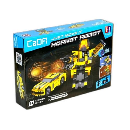 Cutie cu jucării de construcție CaDA C52020W Transformers Bumblebee 2 în 1