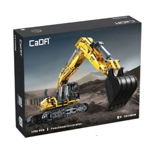 CaDA C61082W Bagger Bauspielzeug im Karton