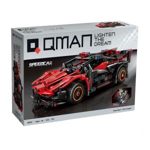 QMAN 91003 Červený drak športové auto stavebnica krabica - QMAN