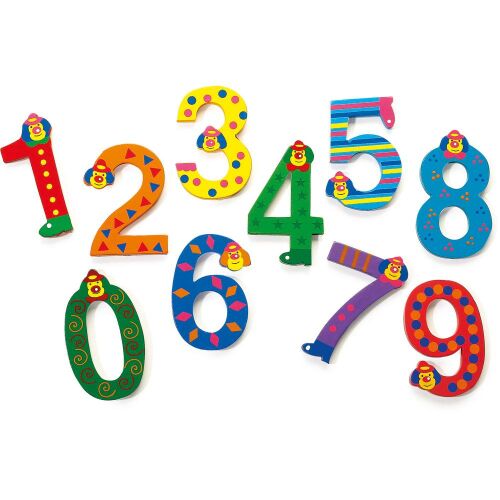 Fa négyes szám bohóc mintával gyerekszobába