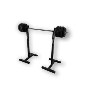 Sada GazoFitness® Hardcore, stojan na činku s činkou a závažím - Posilňovanie