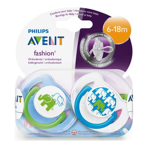 Philips AVENT játszócumi - Fashion 6-18 hó 2db