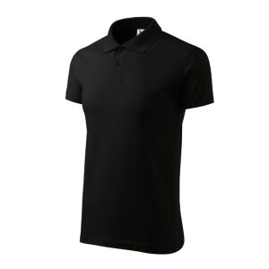 Single J. galléros póló férfi fekete S 120613367 - Férfi póló