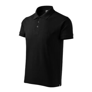 Мъжка поло тениска Cotton Heavy, черна, размер 2XL 120616158 - Мъжко облекло