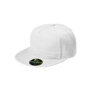 Sapca unisex RAP 5P 301, Malfini, 100% bumbac, stil casual, cozoroc curbat Alb reglabilă 120621298 - Șepci de baseball pentru bărbați