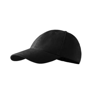 Sapca unisex Twill pieptanat,Malfini, 100% bumbac, 6 paneluri Negru reglabilă 120621429 - Șepci de baseball pentru bărbați