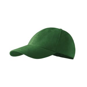 Sapca unisex Twill pieptanat,Malfini, 100% bumbac, 6 paneluri Verde sticla reglabilă 120621454 - Șepci de baseball pentru bărbați