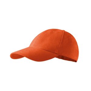 Sapca unisex Twill pieptanat,Malfini, 100% bumbac, 6 paneluri Portocaliu reglabilă 120621461 - Șepci de baseball pentru bărbați